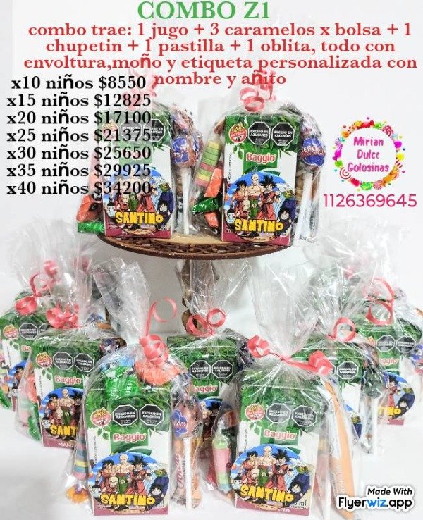 Producto - Combo dragón ball z1