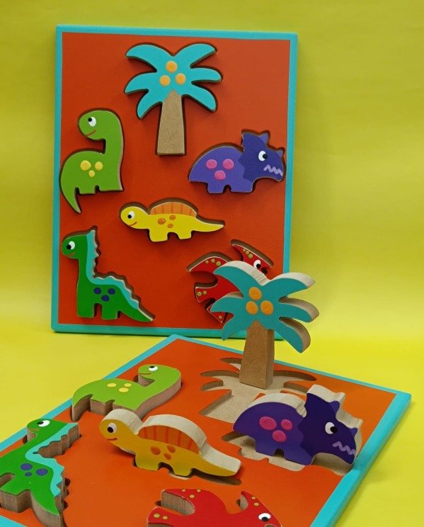 Producto - Encastre con relieve Dinos