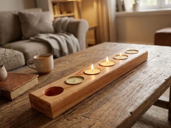 Producto - Fustas de madera para 6 velas