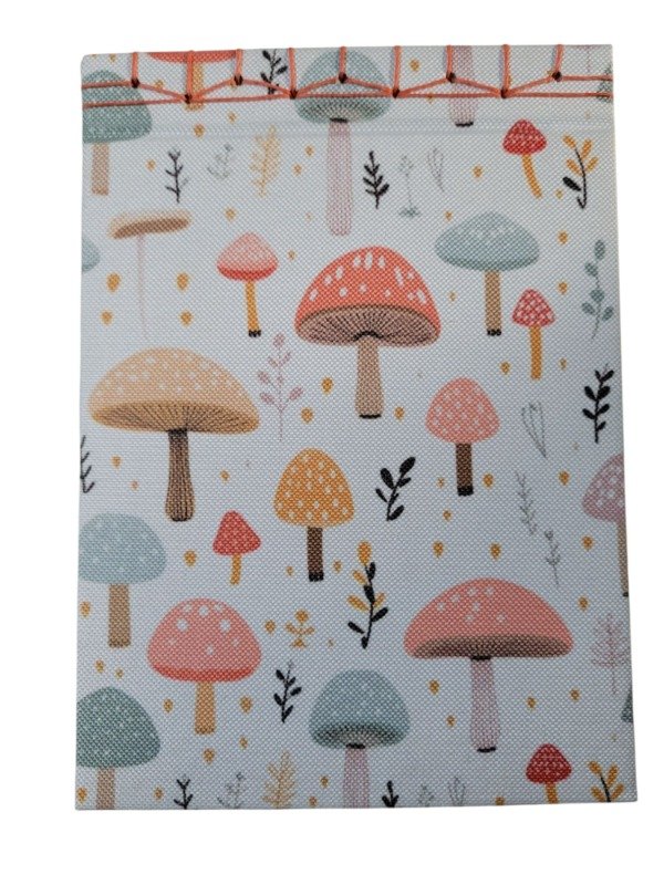 Producto - Libreta costura japonesa. Hongos