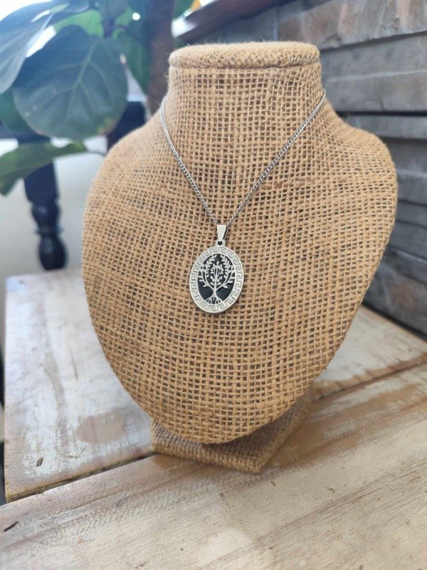 Producto - Collar árbol de la vida esmaltado. Modelo 9. Acero quirúrgico