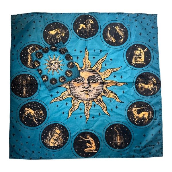 Producto - PAÑO SOL PARA TAROT CON BOLSITA - 70X70