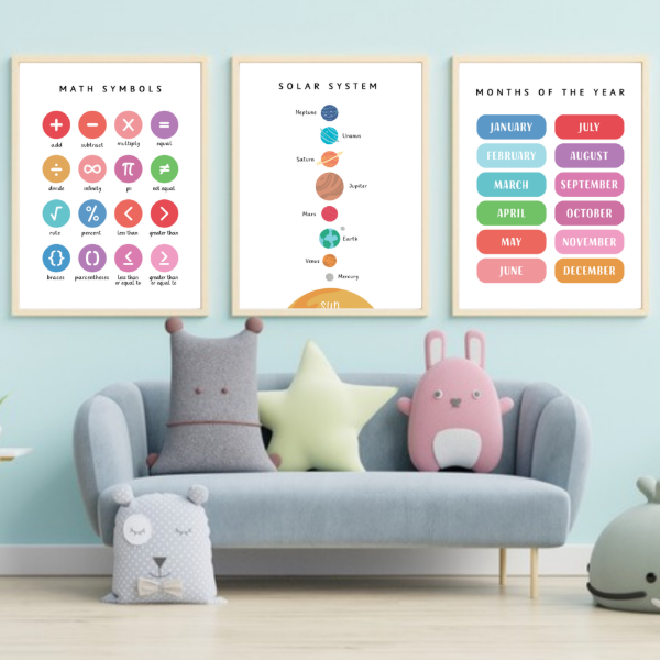 Producto - 13 laminas educativas y positivas en Ingles - PO-E07