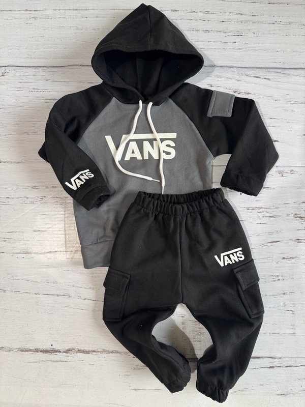 Producto - Conjunto Vans combinado Negro/gris