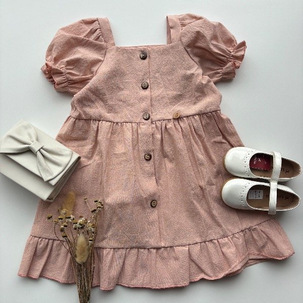 Producto - Vestido EUNICE en color rosa línea niñas 4 al 12 - 0