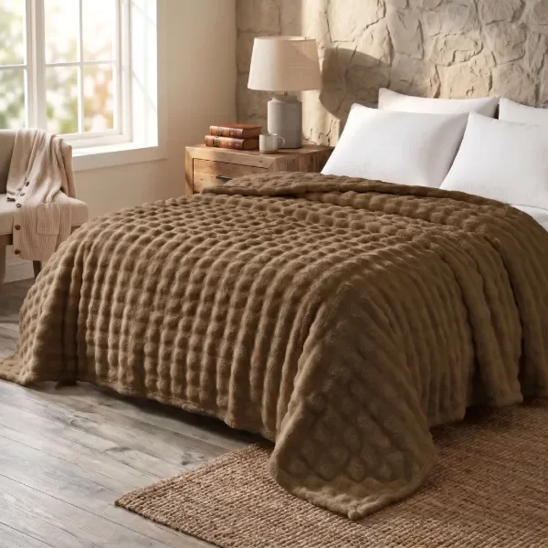 Producto - Frazada Burbuja flannel Sidney QUEEN - 0