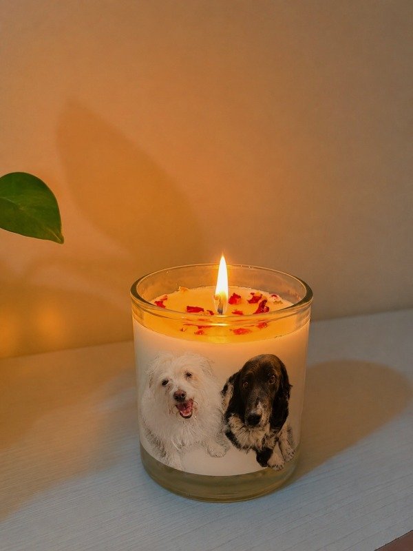 Producto - Vela Personalizada con Foto de tu Mascota Eternal Bond - 0