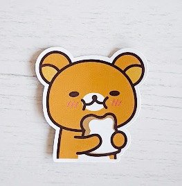 Producto - Rilakkuma (tostada): Sticker Vinílico