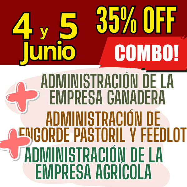 Producto - COMBO 3 CURSOS: Admin Ganadera + Engorde Pastoril y Feedlot + Admin Agrícola