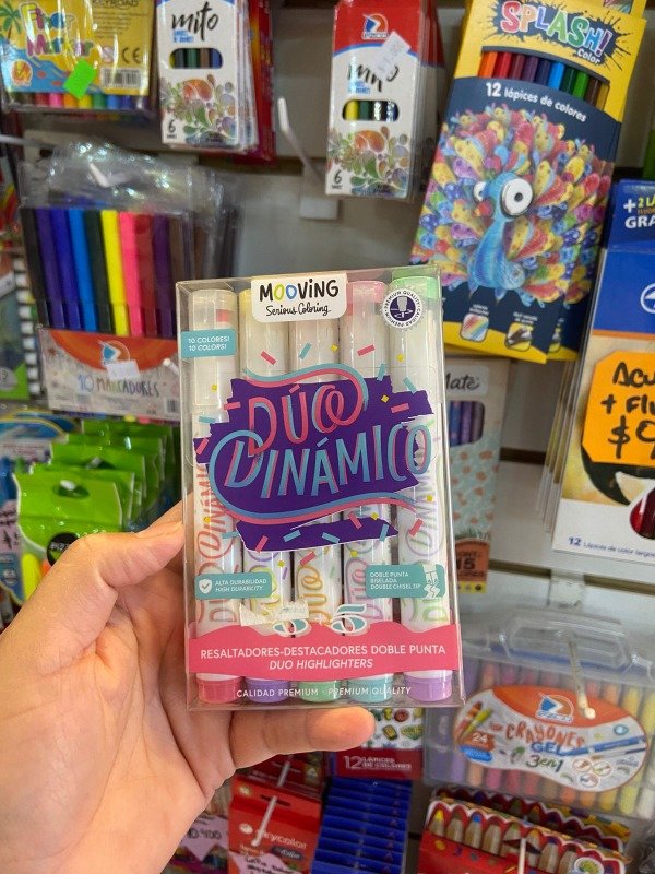 Producto - Resaltadores Mooving doble punta x6 pasteles