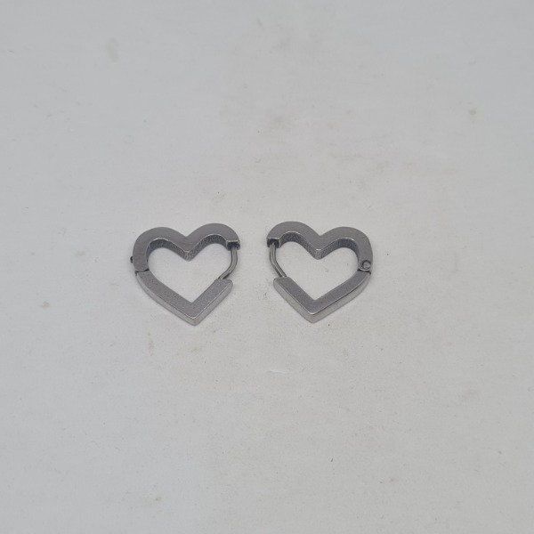 Producto - Argolla corazón liso 9mm