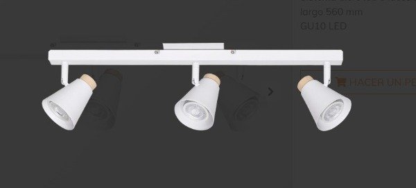 Producto - Aplique Bodo 3 luces listón GU10