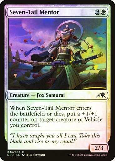 Producto - Seven-Tail Mentor Foil  Kamigawa: Neon Dynasty