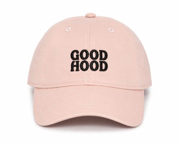 Producto - Gorra clásica para adultos con bordado "good hood" rosa