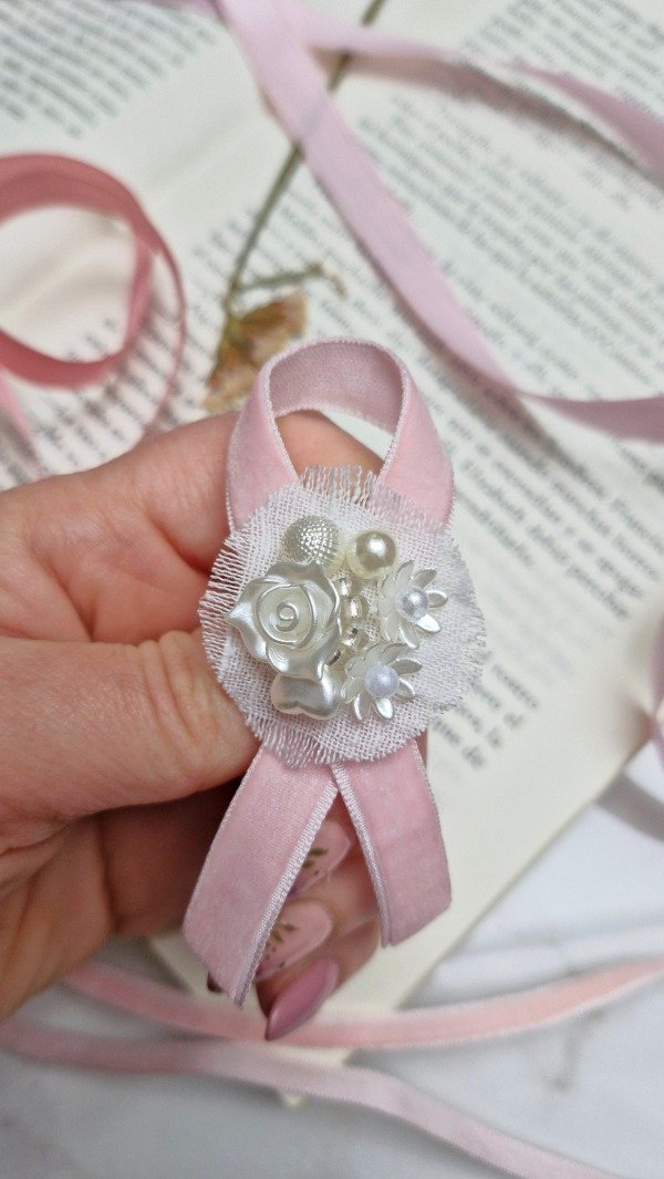 Producto - Prendedor Lazo Rosa Calma
