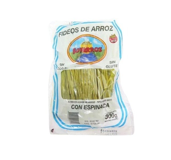 Producto - Fideos Soyarroz Espinaca sin gluten