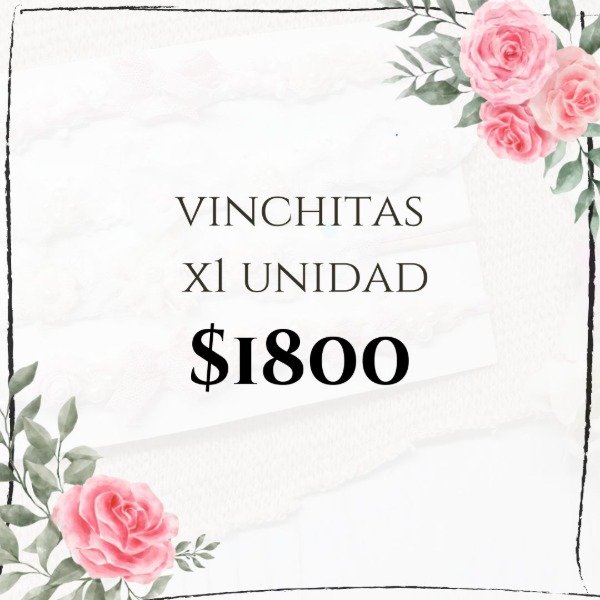 Producto - Vinchitas x 1 UNIDAD (a eleccion)