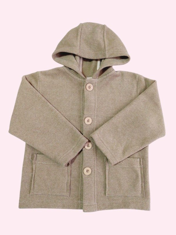 Producto - Camperita abotonada micropolar beige Chic Chac 5/6 años