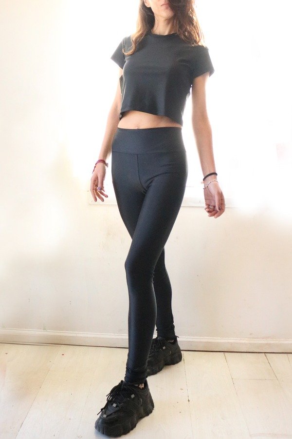Producto - Calza tiro alto cintura doble Tricot c/ Lycra talle 3 4 5 y 6.