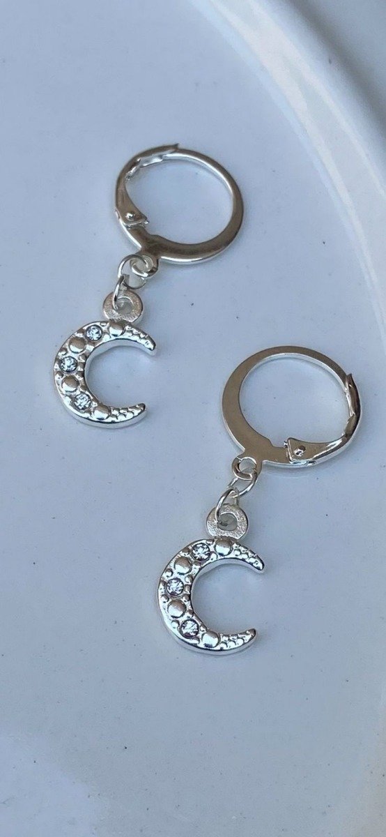Producto - Argollitas Lunita con strass