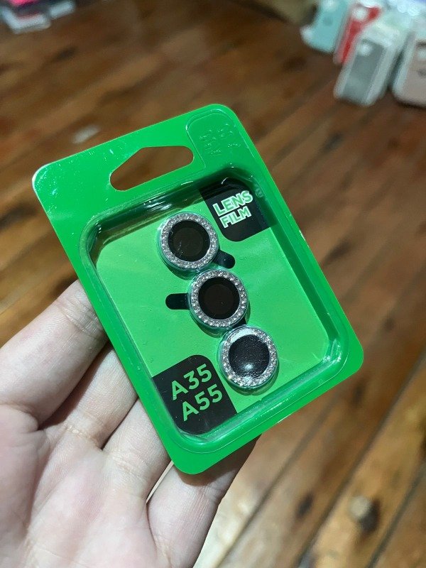 Producto - A35 y a55 protector de camara straps borde azul