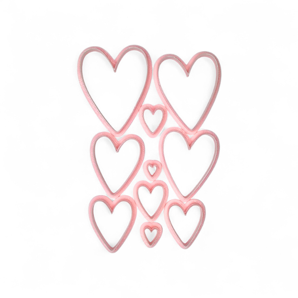 Producto - Combo corazones largos 10 medidas