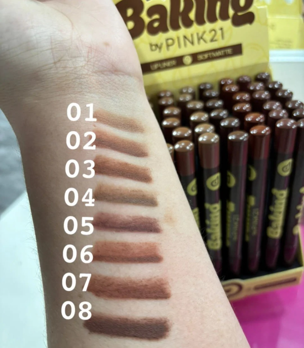 Producto - SET x8 delineadores de labios marrones - 1