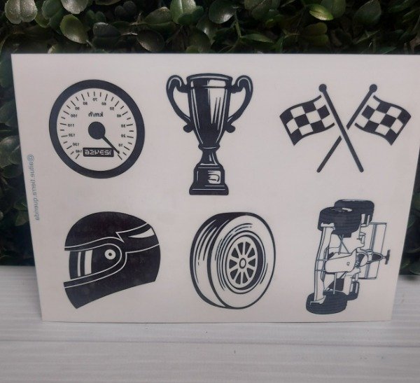 Producto - Tatuajes temporales F1 x1 plancha