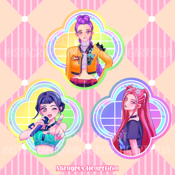 Producto - Sticker Vinilo - Kpop demon Hunters
