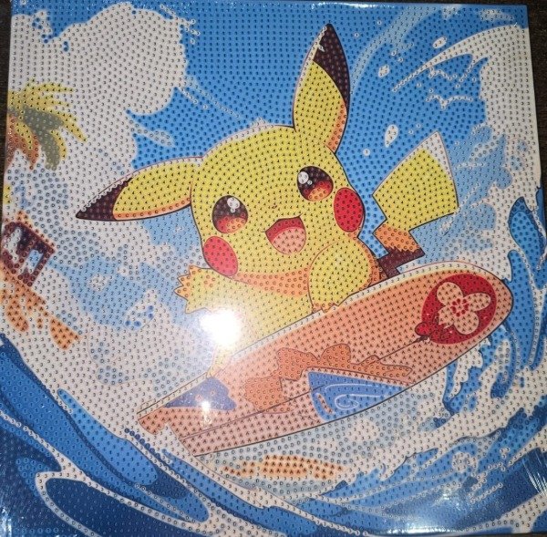 Producto - OFERTA DIAMOND PAINTING 30X30 BASTIDOR PIKACHU SURF
