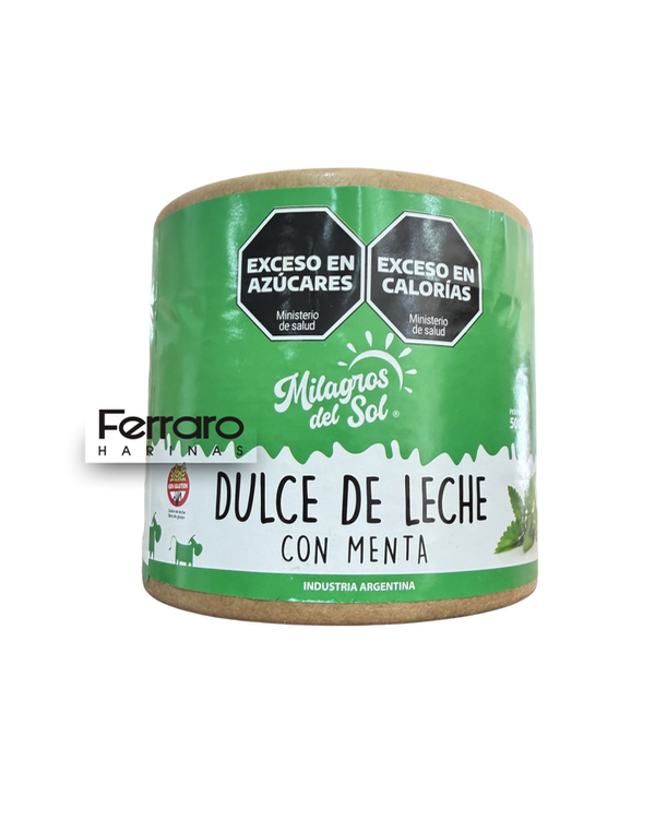 Producto - Dulce de leche Milagros del sol menta 500gr