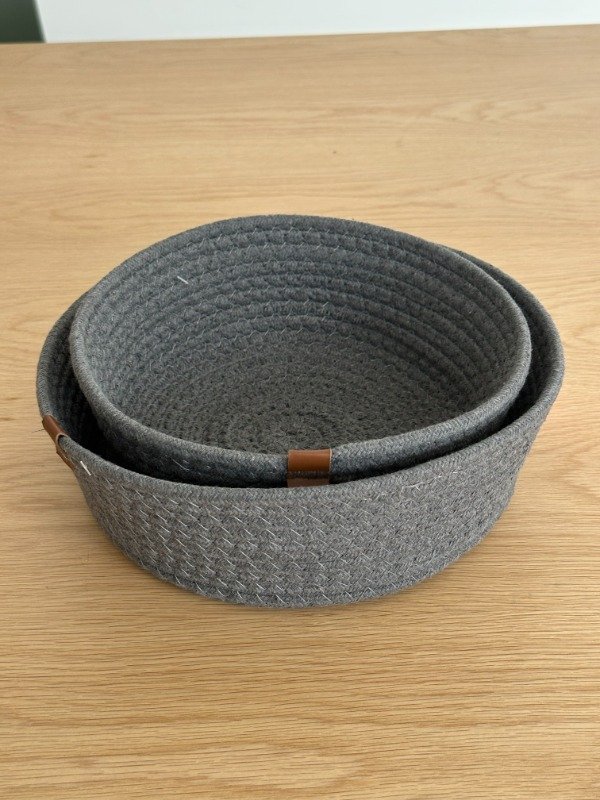 Producto - Canasto Algodón Gris