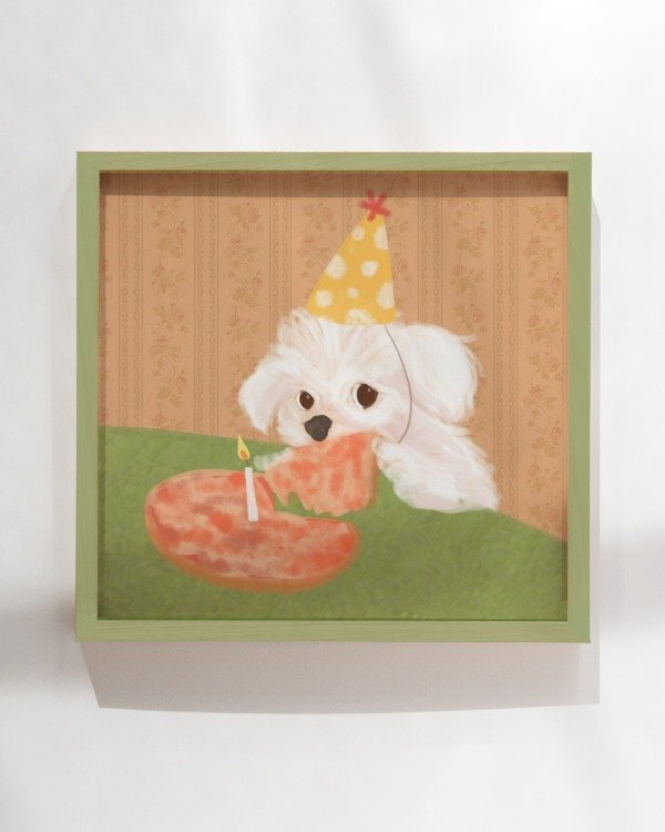 Producto - Cuadrito Perro cumple