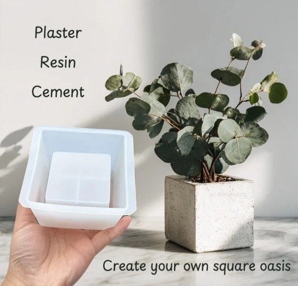 Producto - Maceta cuadrada Molde de silicona