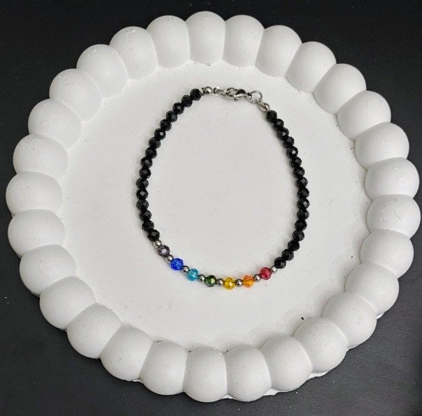 Producto - Pulsera Piedras Cristal Siete Chacras