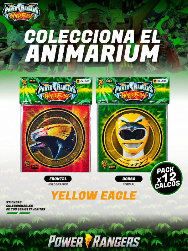 Producto - Stickers / Power Rangers Wild Force Pack x12 / 5 cm - 2