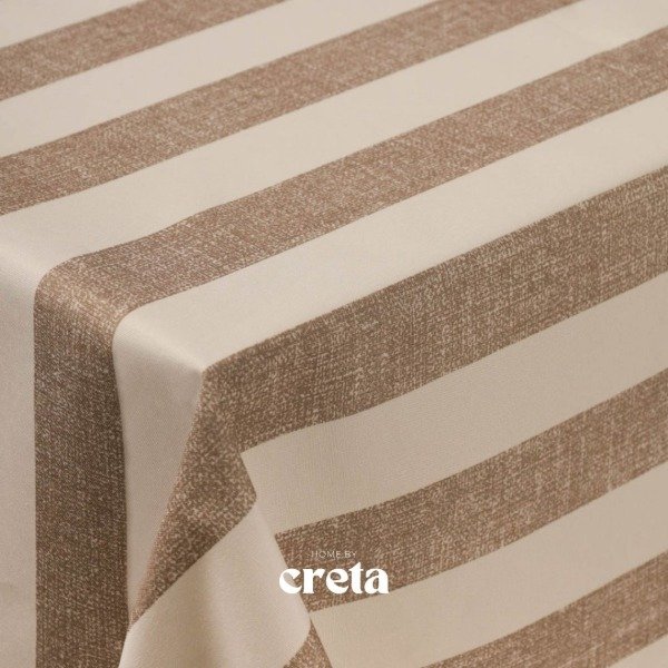 Producto - Mantel Antimanchas - gabardina acrílica (Rayas Beige)