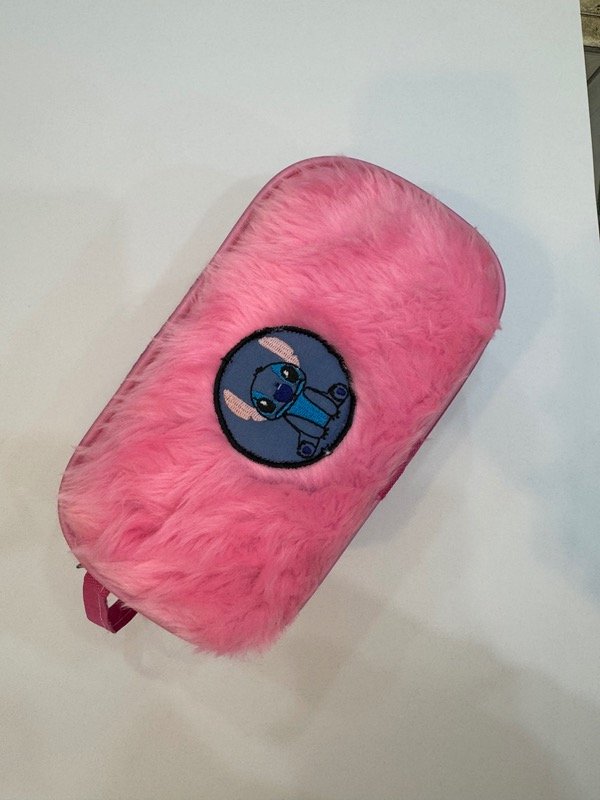 Producto - Cartuchera Stich doble cierre rosa