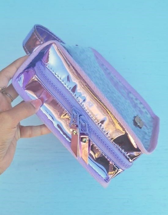 Producto - Cartuchera Isadora Lila Espejo (POR PEDIDO)