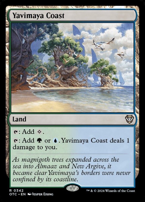 Producto - Yavimaya Coast #342  Outlaws of Thunder Junction Commander