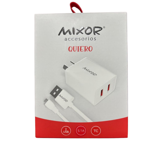 Producto - Cargador Mixor Quiero 5.1A TIPO C