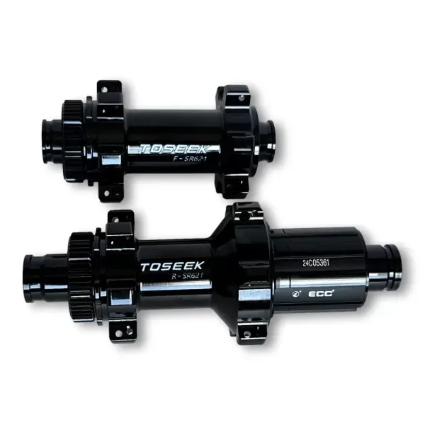 Producto - Mazas Juego Toseek S621 Cerámica 24H Freno Disco Ruta eje pasante