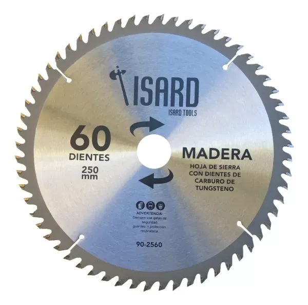 Producto - Hoja De Sierra Circular Para Madera 250 Mm 60 Dientes