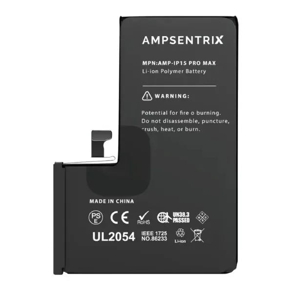 Producto - bateria  ampsentrix plus iphone 15 pro max
