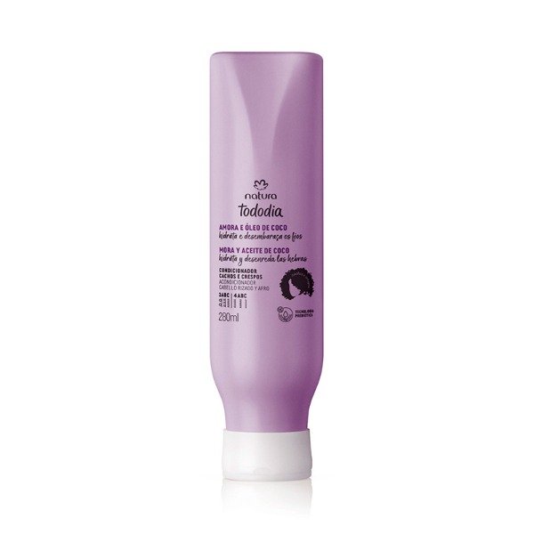 Producto - Acondicionador cabello rizado mora y aceite de coco - 280 ml -
