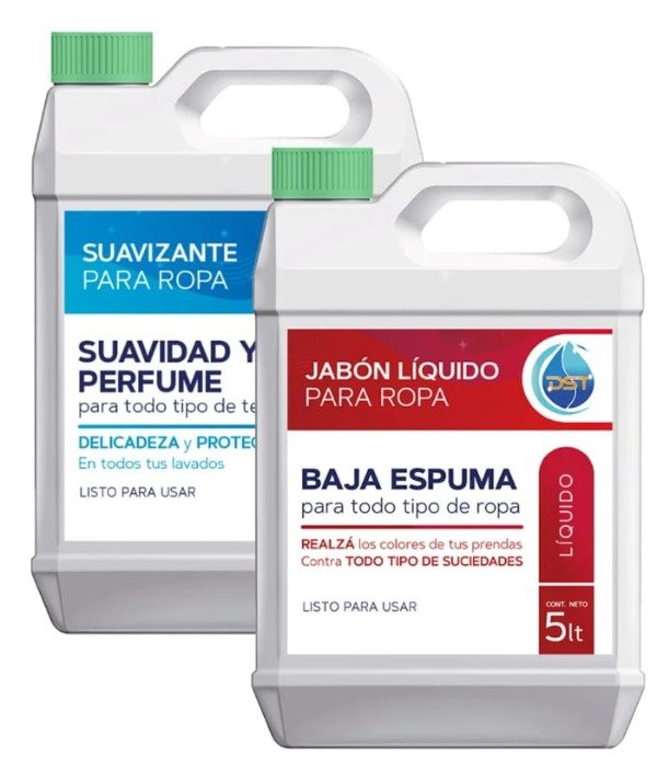 Producto - Jabón Líquido Para Ropa + Suavizante Ropa