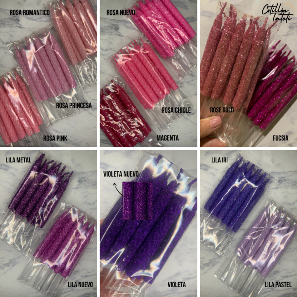 Producto - VELAS GIBREADAS - x 10 UNIDADES