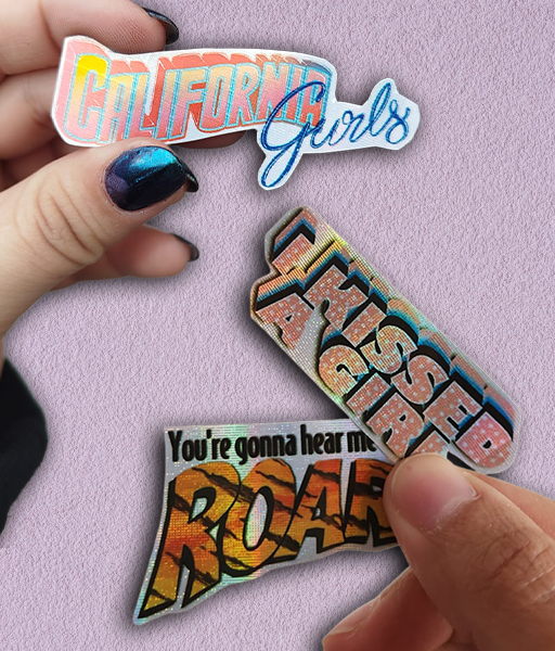 Producto - STICKERS HOLOGRÁFICOS - KATY PERRY - SET HITS