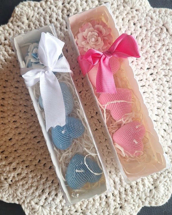Producto - Box velas aromáticas "Corazón"