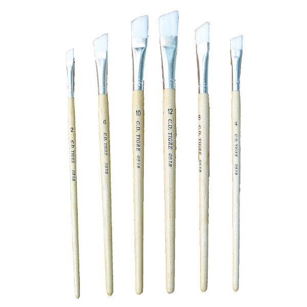 Producto - Pincel chanfle fibra optica x 6 u